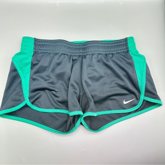 Nike Women’s Dri-FIT Tempo Running Shorts - XS - Gray & Teal - Picture 1 of 3